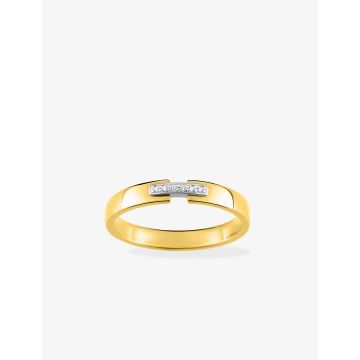Alliance Contemporaine 6 Diamant 0.02ct Bicolore