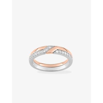 Alliance Contemporaine Diamant 0.16ct Bicolore