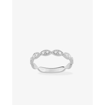 Alliance Contemporaine 10 Diamant 0.10ct Or Blanc
