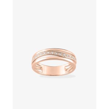 Alliance Contemporaine Diamant 0.08ct Gh-P1p2 Or75