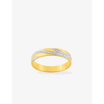 Alliance Contemporaine 5 Diamant 0.015ct Bicolore
