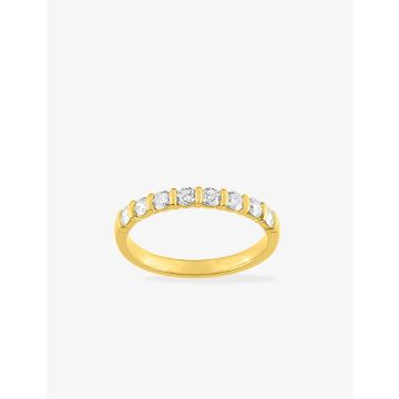 Alliance Classique 8 Diamant 0.40ct Or Jaune