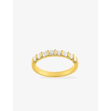 Alliance Classique 8 Diamant 0.50ct Or Jaune