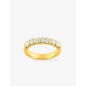Alliance Classique 6 Diamant 1ct Or Jaune