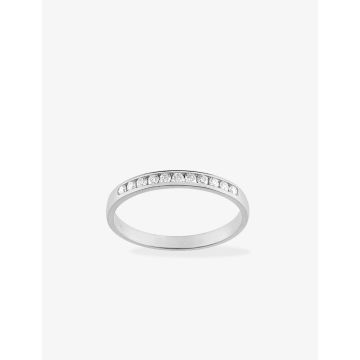 Alliance Demi-Tour 13 Diamant 0.10ct Or Blanc