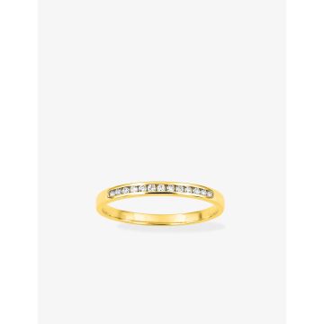 Alliance Demi-Tour Diamant 0.10ct Gh-Si Or Jaune