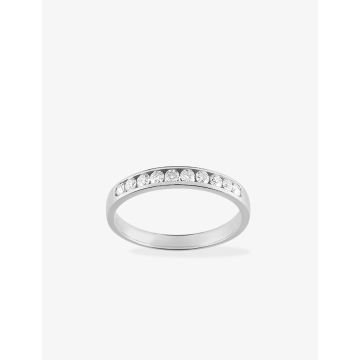 Alliance Demi-Tour 10 Diamant 0.25ct Or Blanc