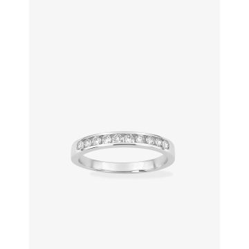Alliance Demi-Tour 10 Diamant 0.30ct Or Blanc