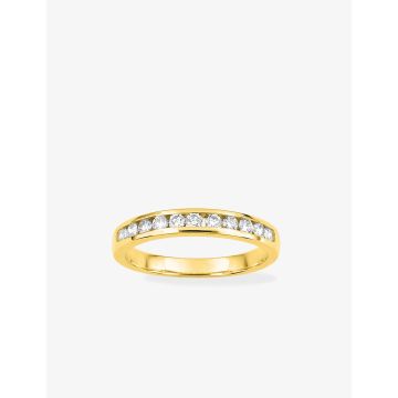 Alliance Demi-Tour 11 Diamant 0.40ct Or Jaune