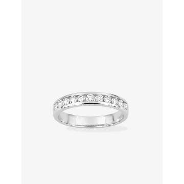 Alliance Demi-Tour 11 Diamant 0.50ct Or Blanc