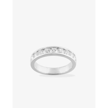 Alliance Demi-Tour 9 Diamant 1ct Or Blanc