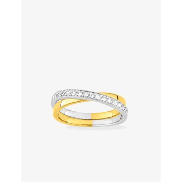 Alliance Croisée 19 Diamant 0.27ct Bicolore