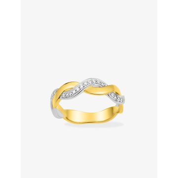 Alliance Contemporaine 19 Diamant 0.12ct Bicolore