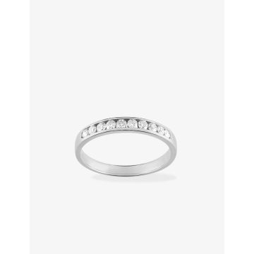 Alliance Demi-Tour 10 Diamant 0.26ct Or Blanc