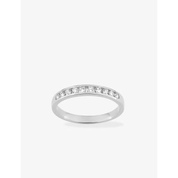 Alliance Demi-Tour 10 Diamant 0.30ct Or Blanc