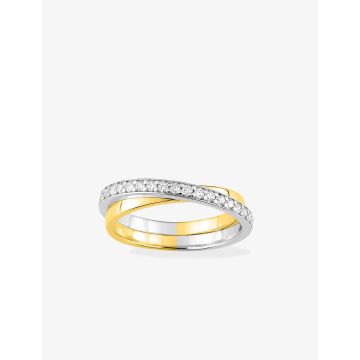 Alliance Croisée 19 Diamant 0.27ct Bicolore
