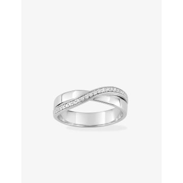 Alliance Croisée 21 Diamant 0.13ct Or Blanc