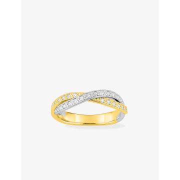 Alliance Croisée 27 Diamant 0.24ct Bicolore