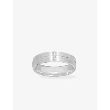 Alliance Diamant Contem Or Blanc