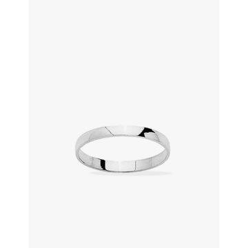 Alliance demi-bombée 2,5mm or blanc