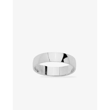 Alliance demi-bombée 4,5mm or blanc