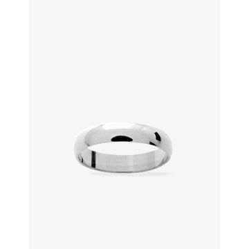 Alliance demi-jonc 4mm or blanc