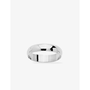 Alliance demi-jonc 4,5mm or blanc