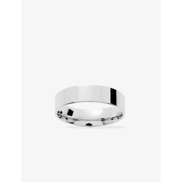 Alliance ruban confort or blanc