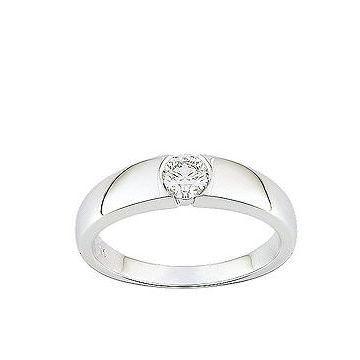 Bague Solitaire Gris 0,3ct