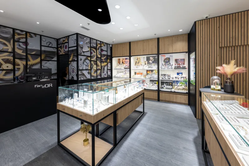 Intérieur boutique Fan d'or